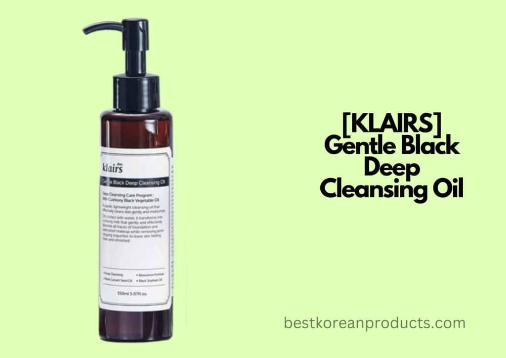 Klairs Gentle Black Deep Cleansing Oil for combination skin