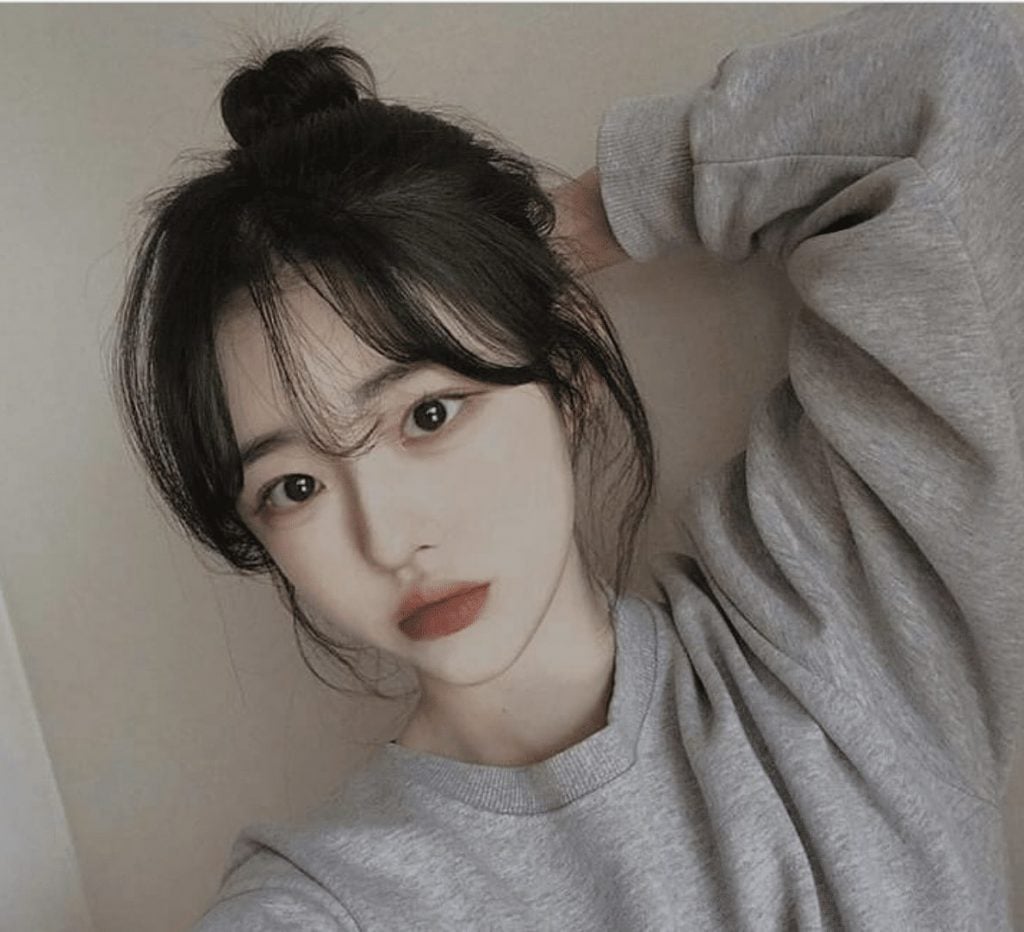 how korean girl style their bangs 2020