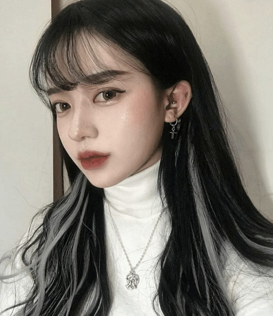 korean wispy bangs